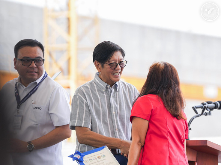 Ceremonial launching ng Megawide Precast Technology Plant andTturnover of Housing Assistance for 4 PH Beneficiaries.