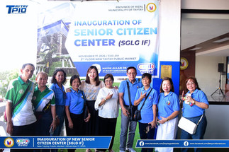 Inagurasyon ng Bagong Senior Citizen Center (OSCA)