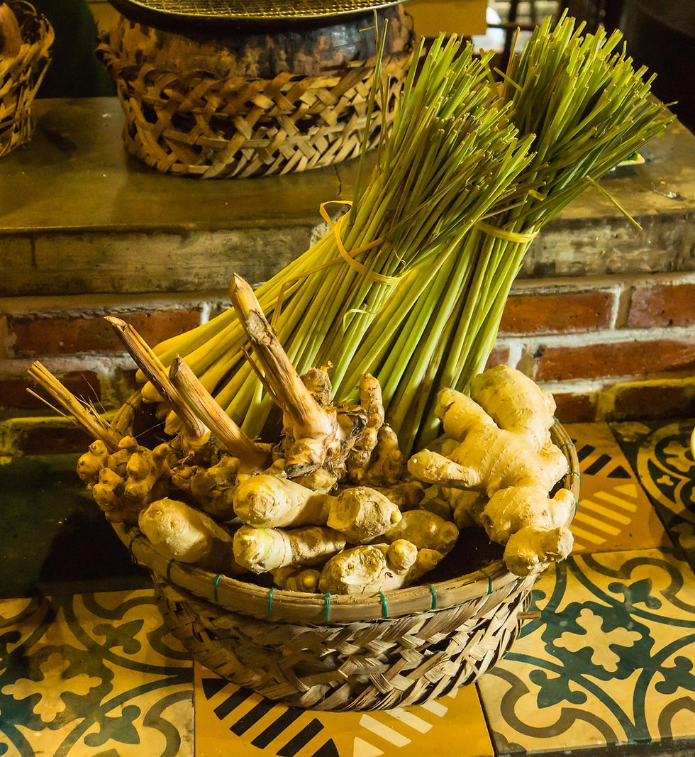 Gừng và sả - nguyên liệu Việt