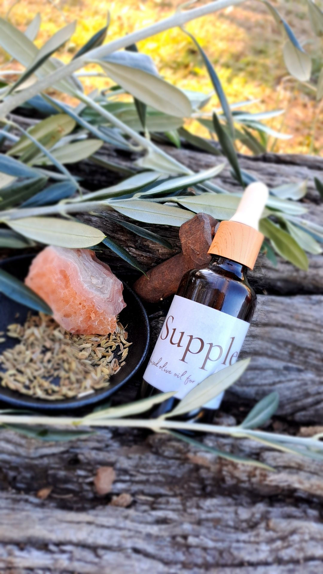 Supple - Fennel infused olive oil.