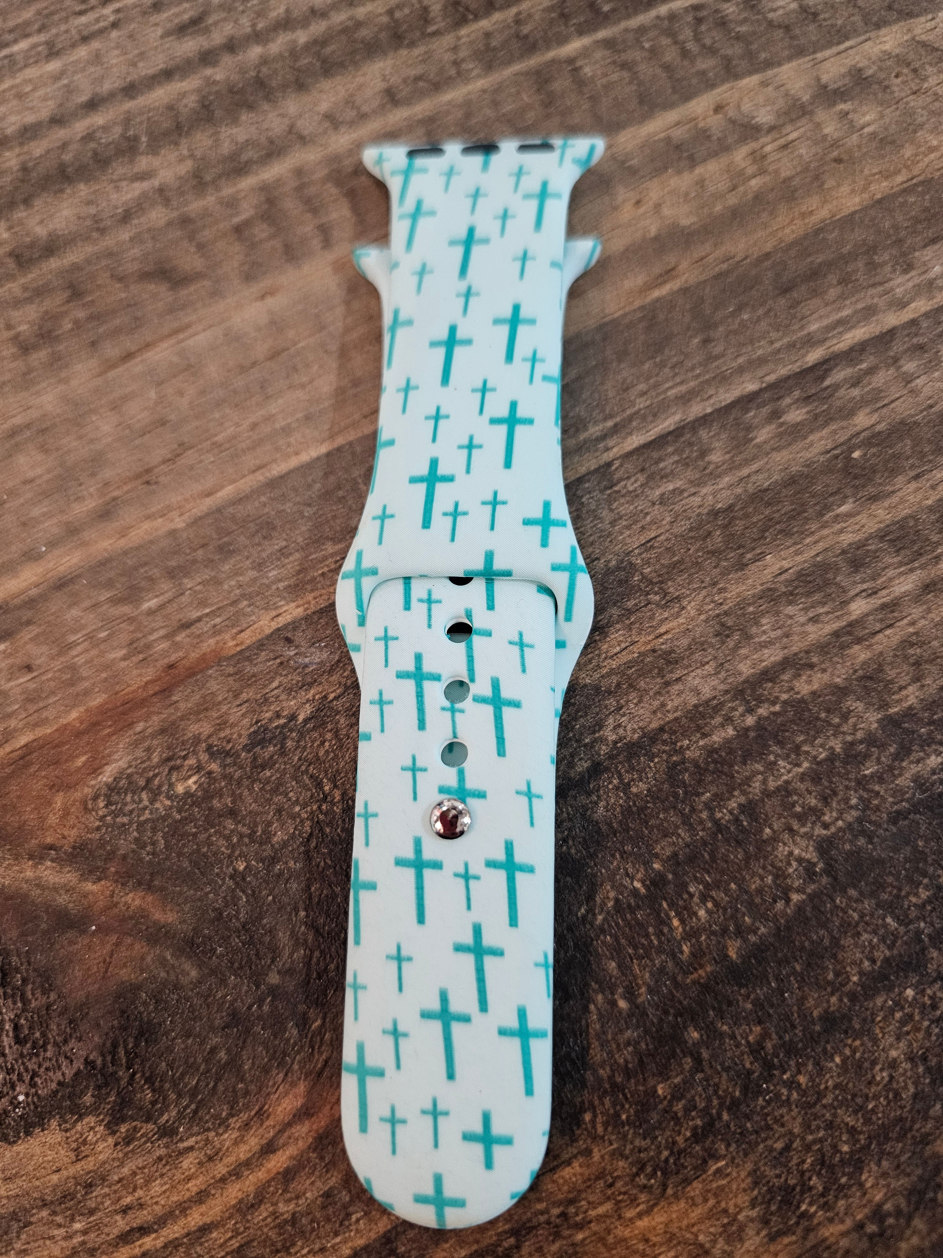 Green Crosses Apple Replacement Band Sm (38-41mm)