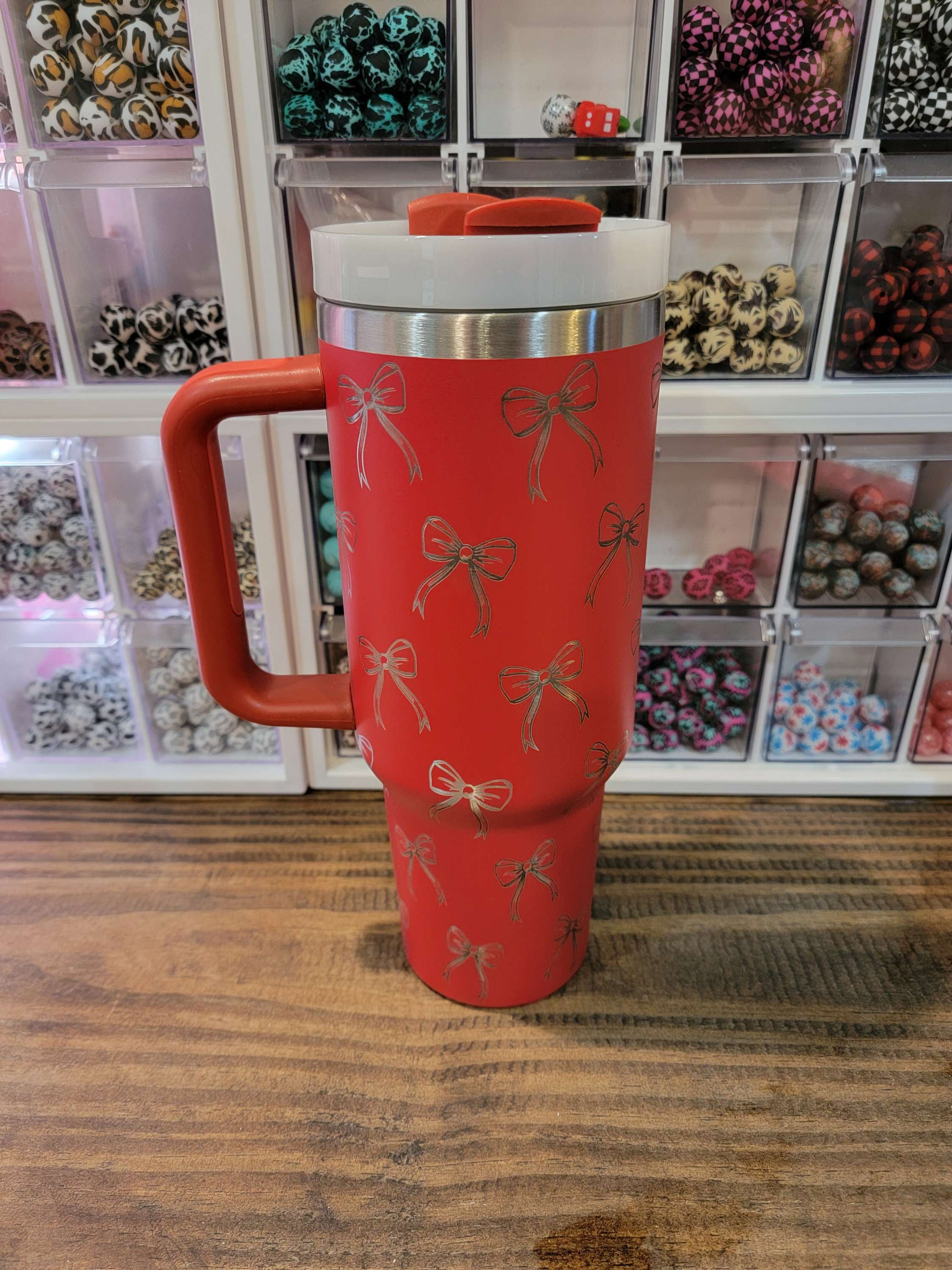 Red Bow 40oz Tumbler