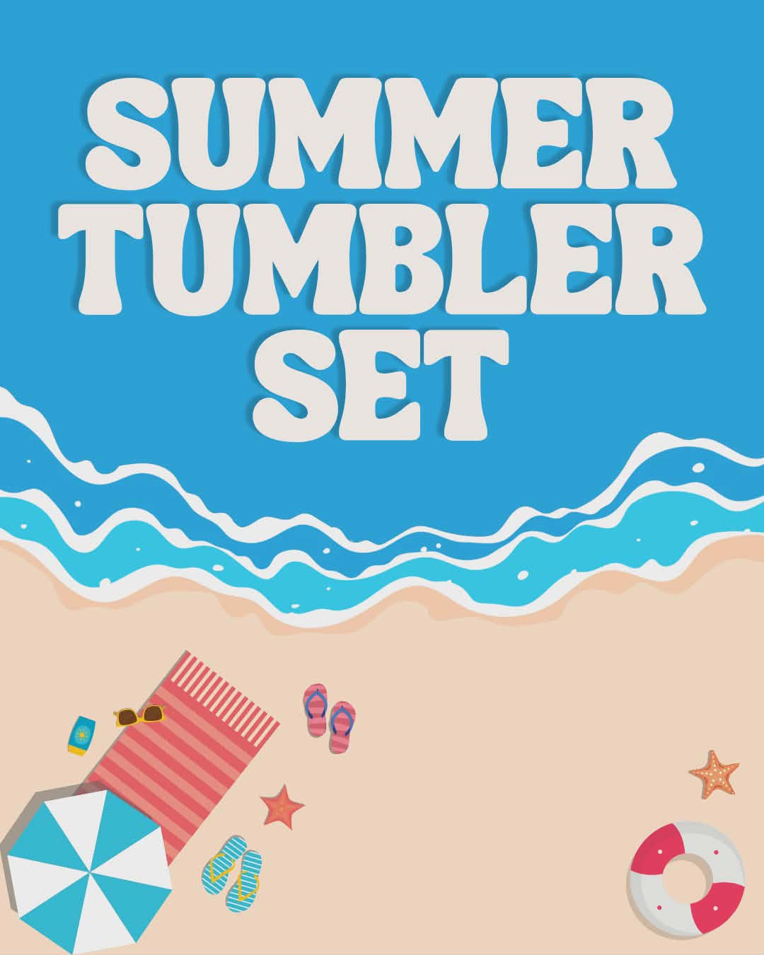 Summer tumbler set