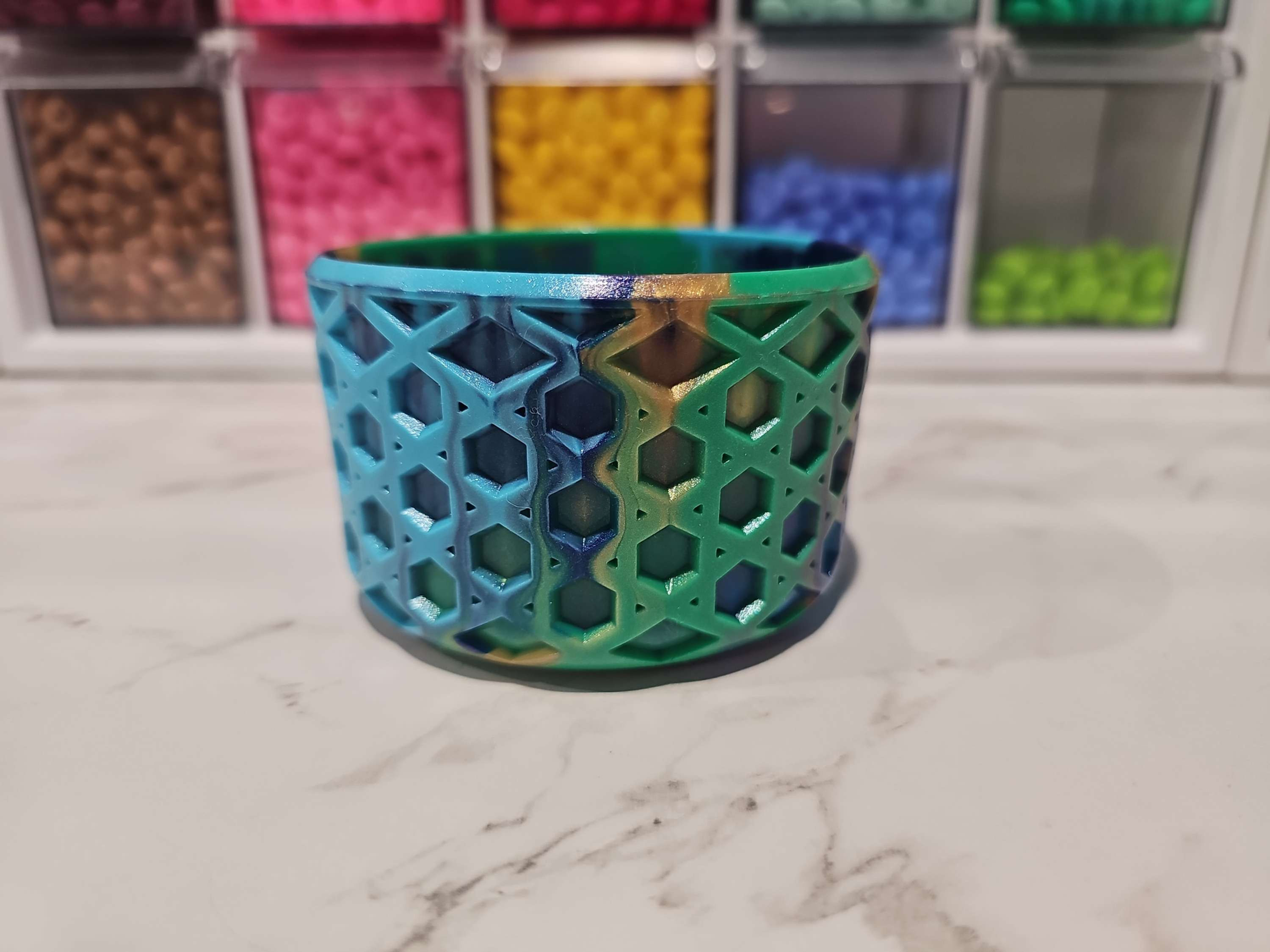 Peacock Swirl Waffle Boot 