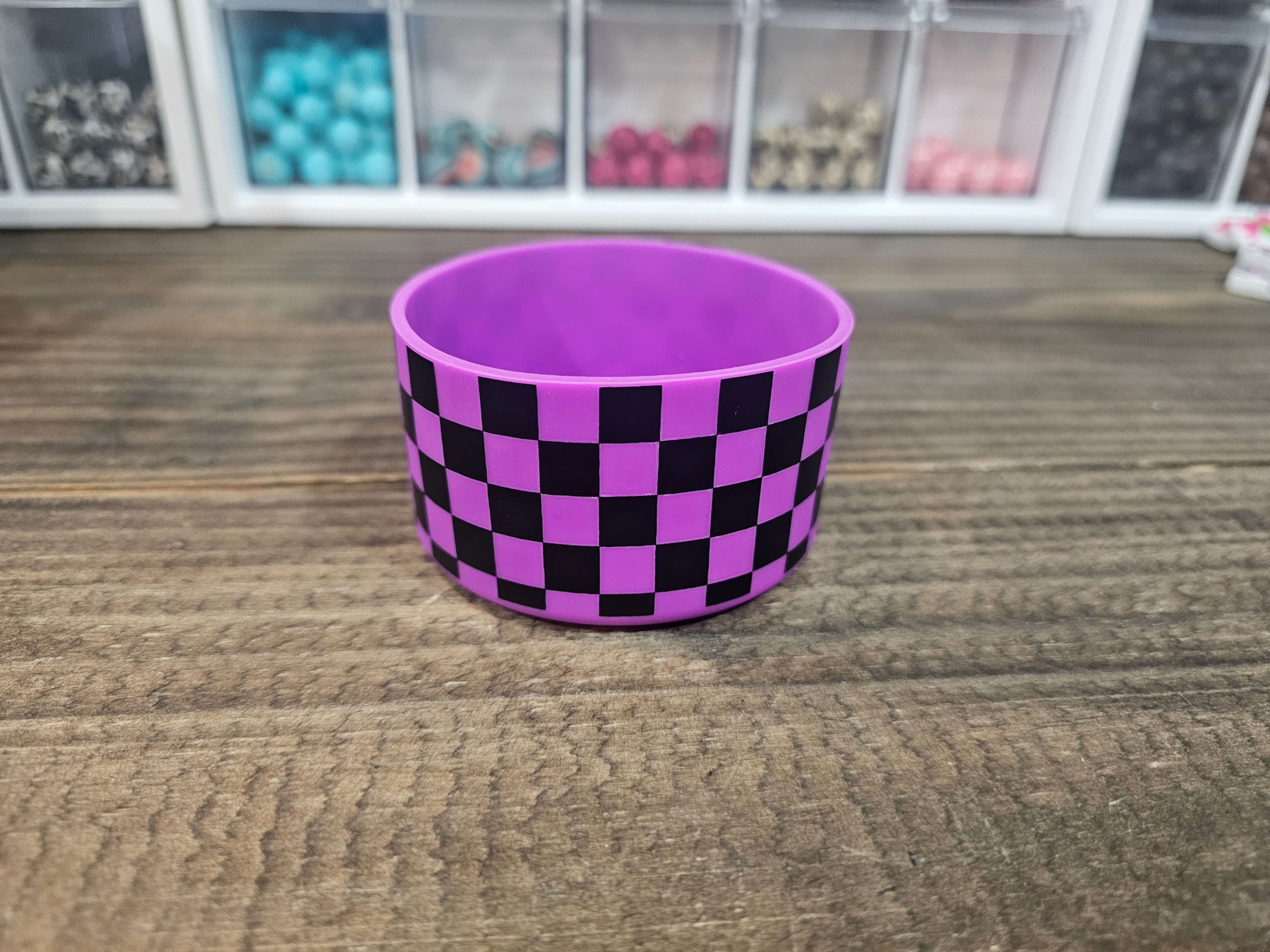 Purple and Black Checker Boot