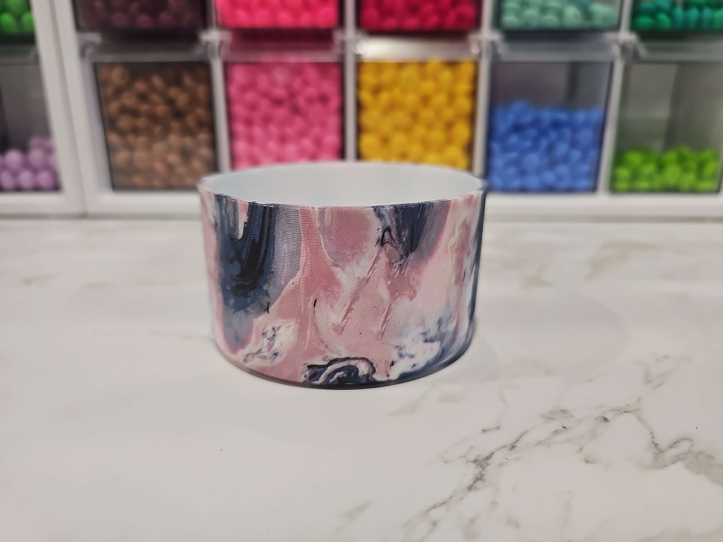 Pink Blue Marble Boot 