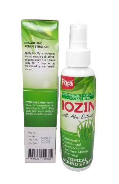 IOZIN (Papi Cotrimazine + Iodine + Potent Herb Iozin with Aloe Extract)