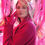 Thumbnail: Deep pink and red long leather gloves