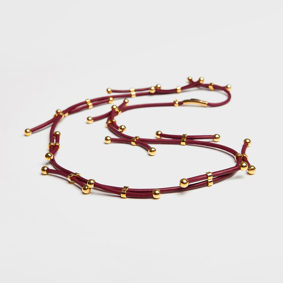 Thumbnail: Colorful designer necklace Art Deco 10