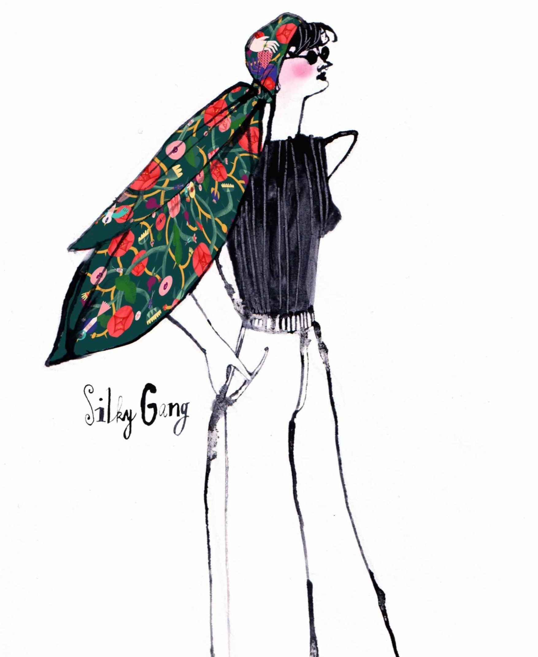 Dárkový voucher šátek 90x90 hedvábí