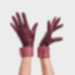 rukavice stredni bordo a staroruzova