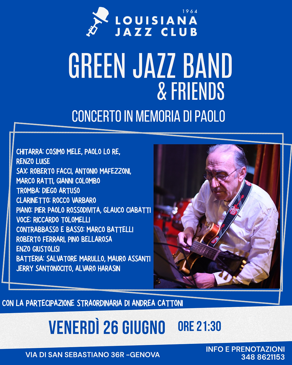 Green Jazz Band & friends - In memoria di Paolo