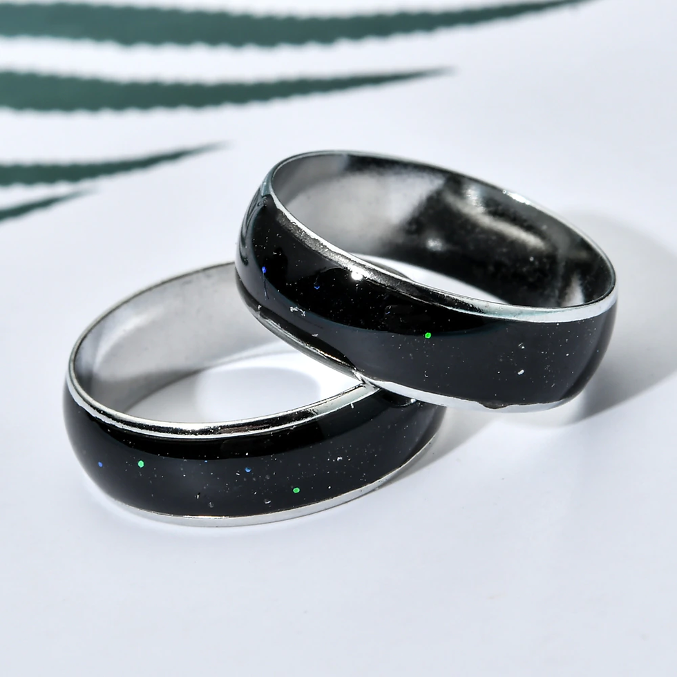 Thumbnail: 100 pcs/lot Temperature Change Emotion Feeling Mood Rings Set Mixed Size Unisex