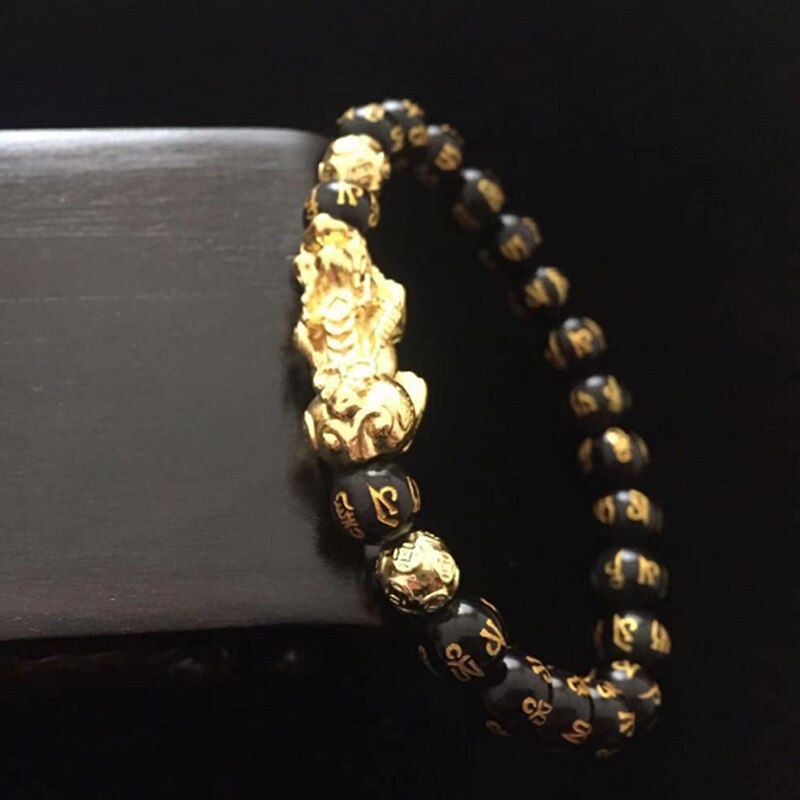 Thumbnail: Feng Shui Gift Obsidian Bracelet for man and women Attract Wealth Good Luck 