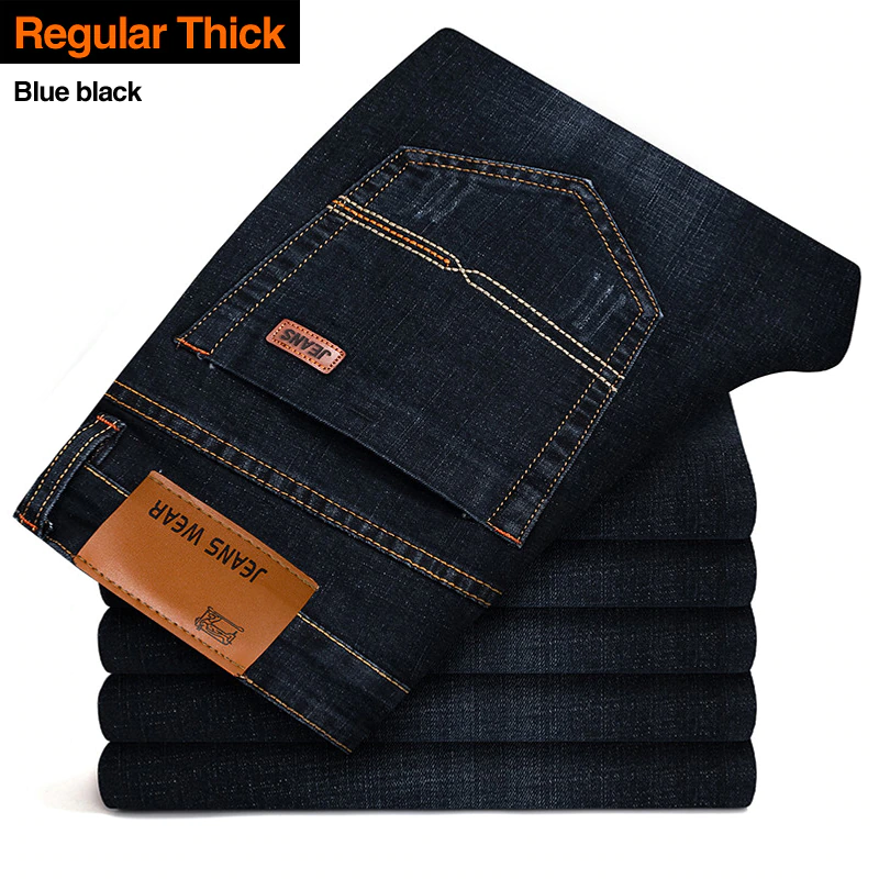 Thumbnail: Denim Fashion Men Jeans Classic Style Casual Stretch Slim Jean 