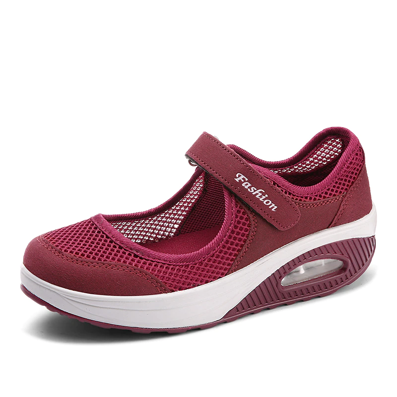 Thumbnail: Mesh Platform Walking Shoes Summer Women Sneakers Slim