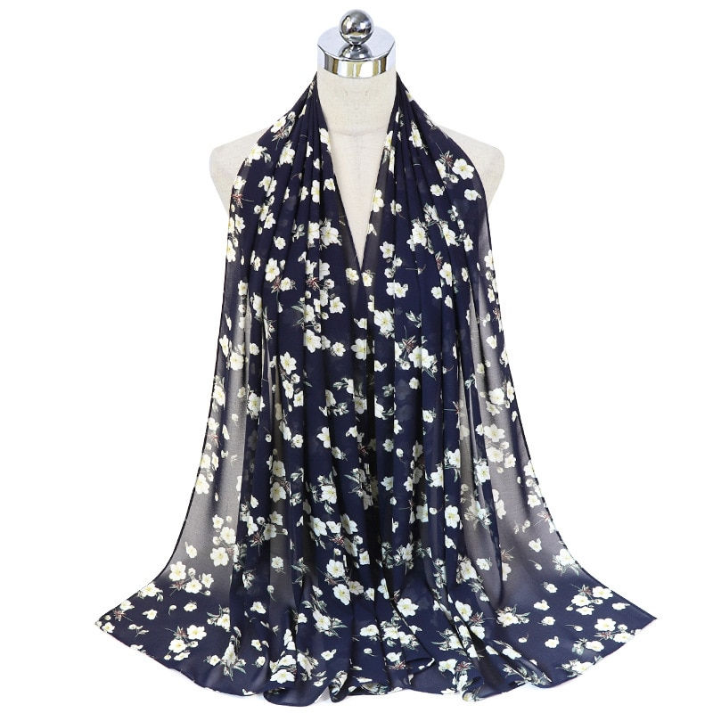 Thumbnail: Fashionable women chiffon hijab headscarf