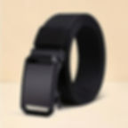 Thumbnail: 1PC Men's Stylish Canvas Belt with Automatic Buckle - Perfect for Jeans