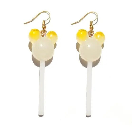 Thumbnail: Cute Children Lollipop Drop Earrings Jewelry Handmade  