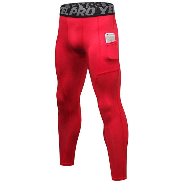 Thumbnail:  PRO Quick Dry Running Tights Men Compression Slim Leggings Gym Fitness 
