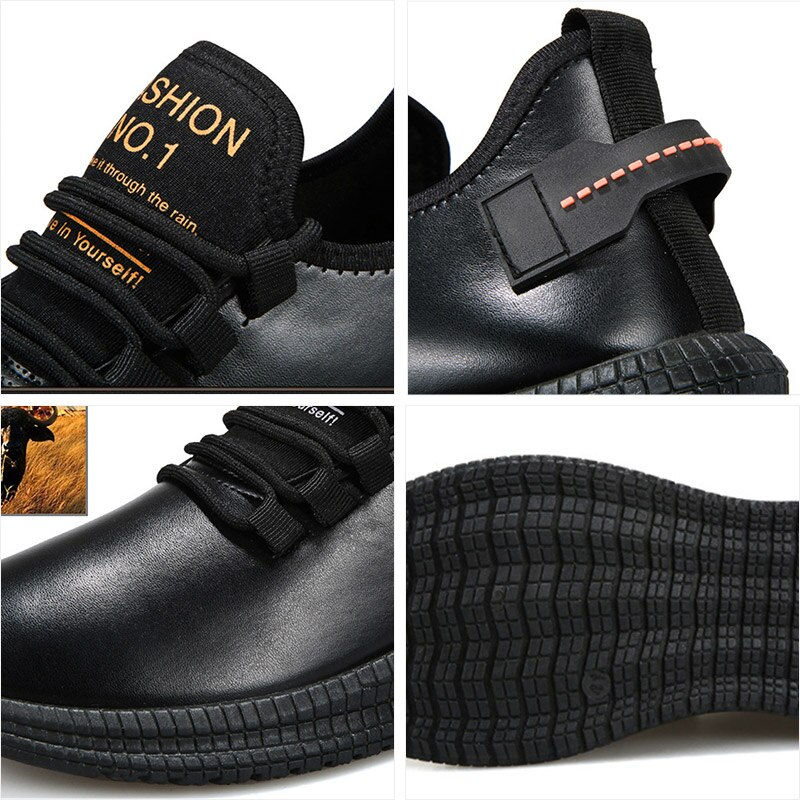 Thumbnail: New Men Shoes Fashion Sneakers Waterproof Casual Lace-up Lightweight Footwear