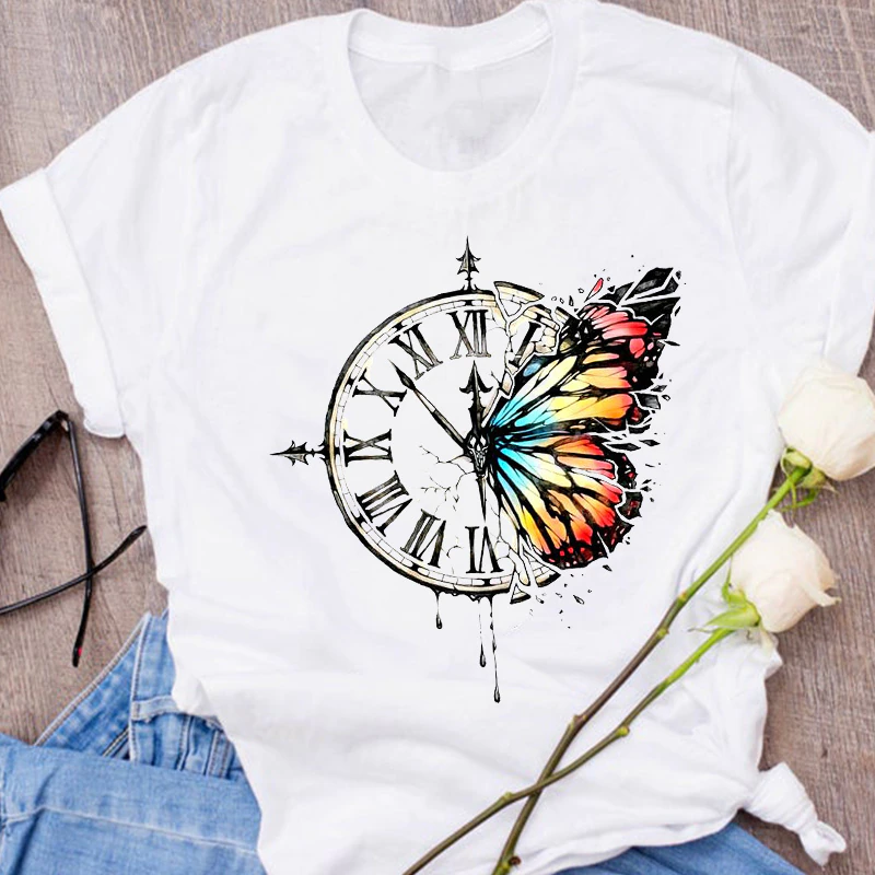 Thumbnail: Women Cartoon Printing 90s Cute Short Sleeve 90s Print Clothes T Shirt Womens 