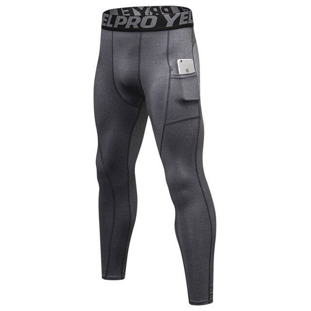 Thumbnail:  PRO Quick Dry Running Tights Men Compression Slim Leggings Gym Fitness 