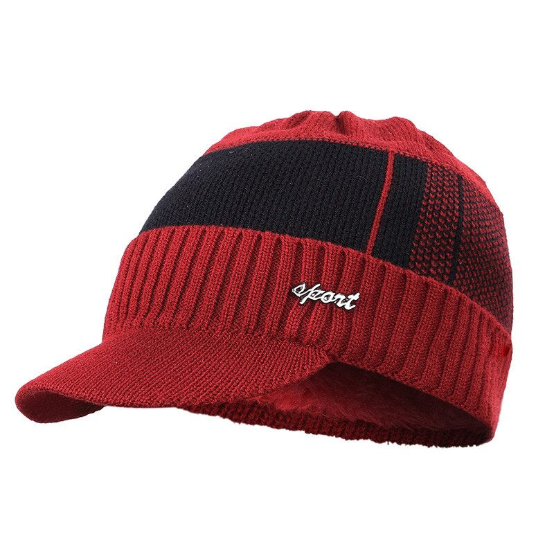 Thumbnail:  Winter Knit Beanie Scarf 2 Pieces Set Thick Hat Warm Dad Cap Soft
