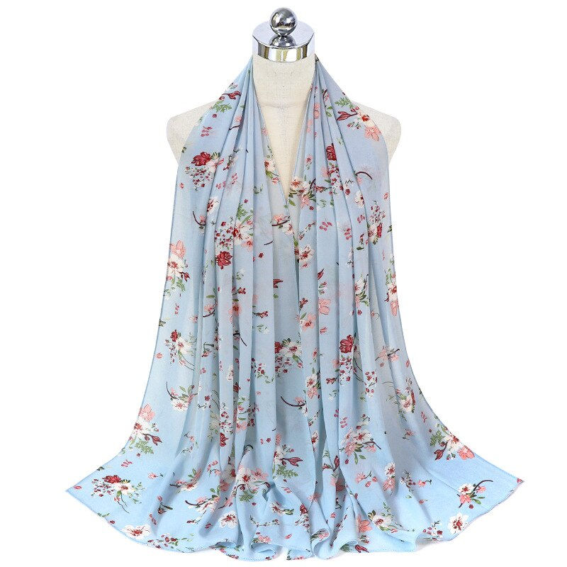 Thumbnail: Fashionable women chiffon hijab headscarf