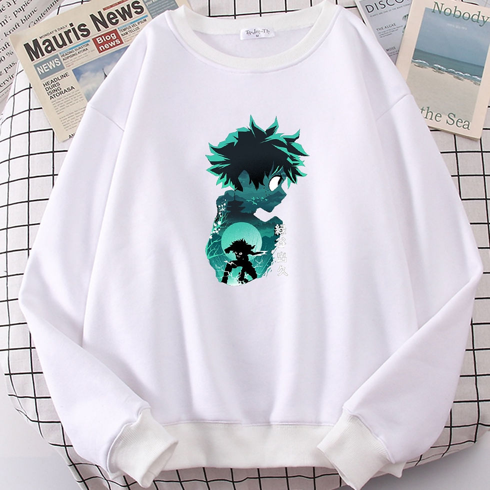 Thumbnail: My Hero Academia Anime Men Pullover Hoodies  Streetwear Casual Clothes