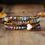 Thumbnail: Leather Wrap Bracelet W/ Stones Multi Color Natural Beads Crystal Bracelet Gifts