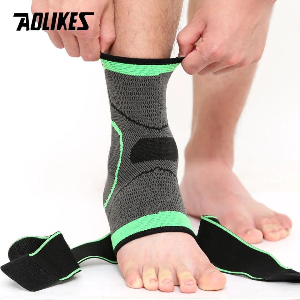 Thumbnail: 1PCS 3D Weaving Elastic Nylon Strap Ankle Support Brace 