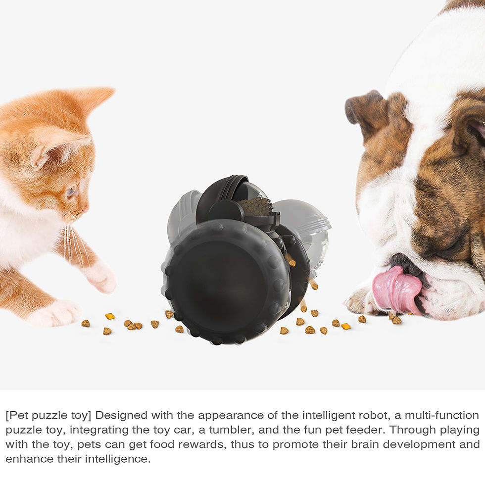 Thumbnail: PetSlow Feeder Tumbler Interactive Toys Increases Pet IQ 