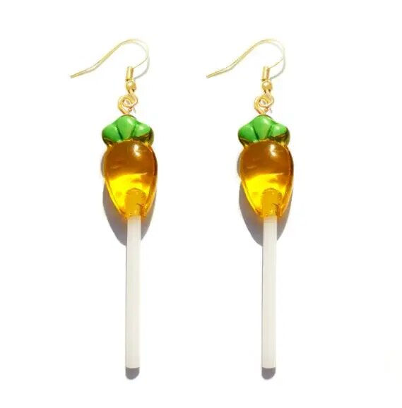 Thumbnail: Cute Children Lollipop Drop Earrings Jewelry Handmade  