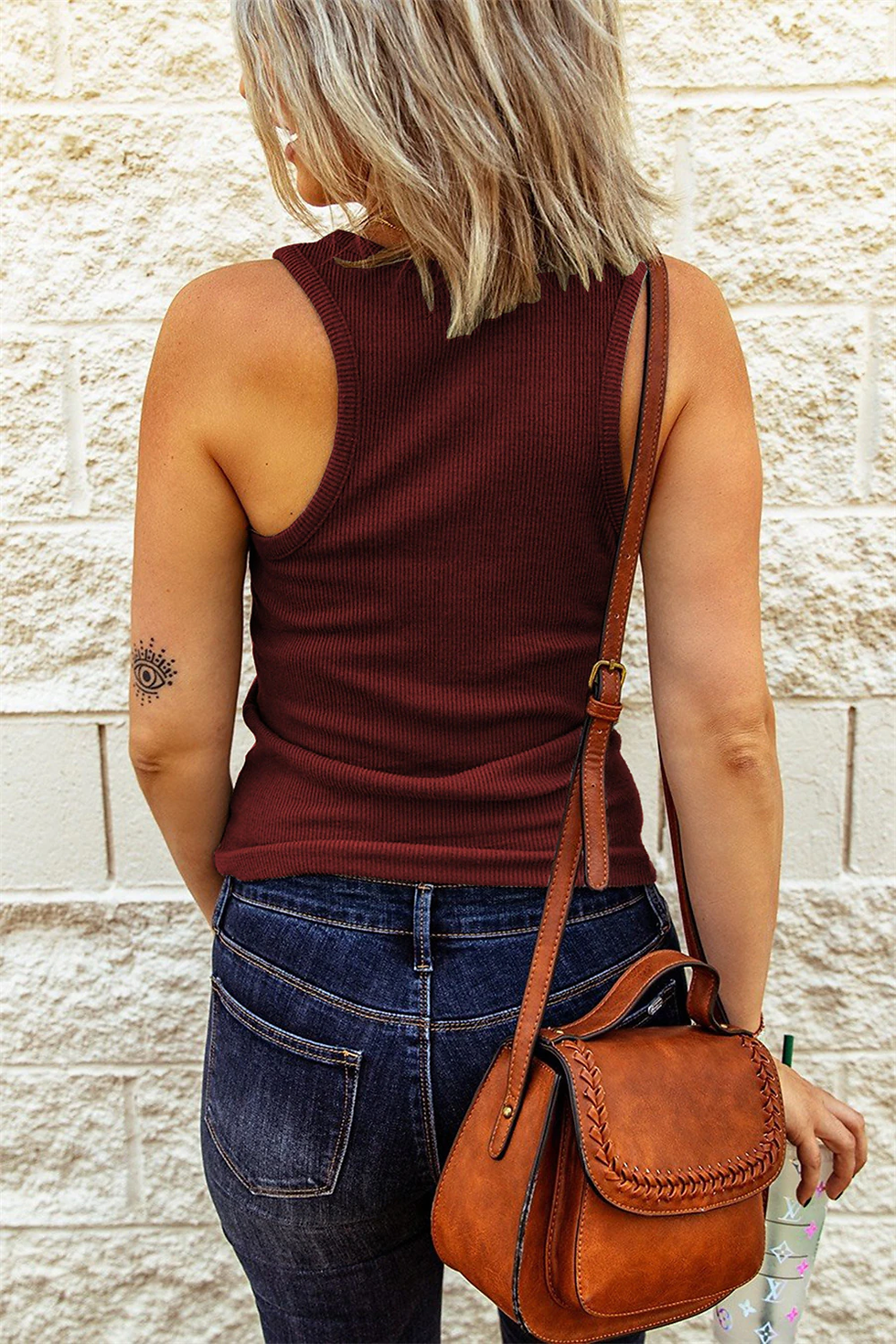 Thumbnail: Sleeveless Top Summer Tank Tops Women Casual Solid Slim Tanks