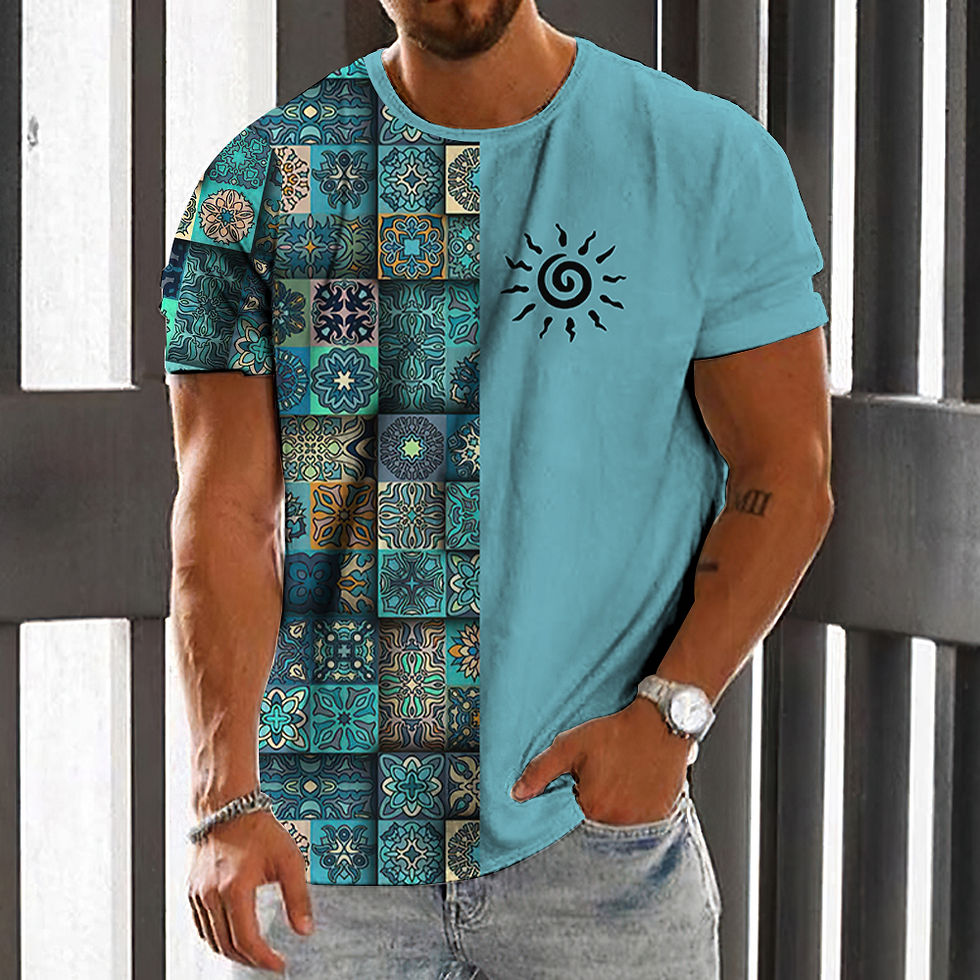 Thumbnail: Men's Casual Short T-shirt Loose Breathable Men Clothes