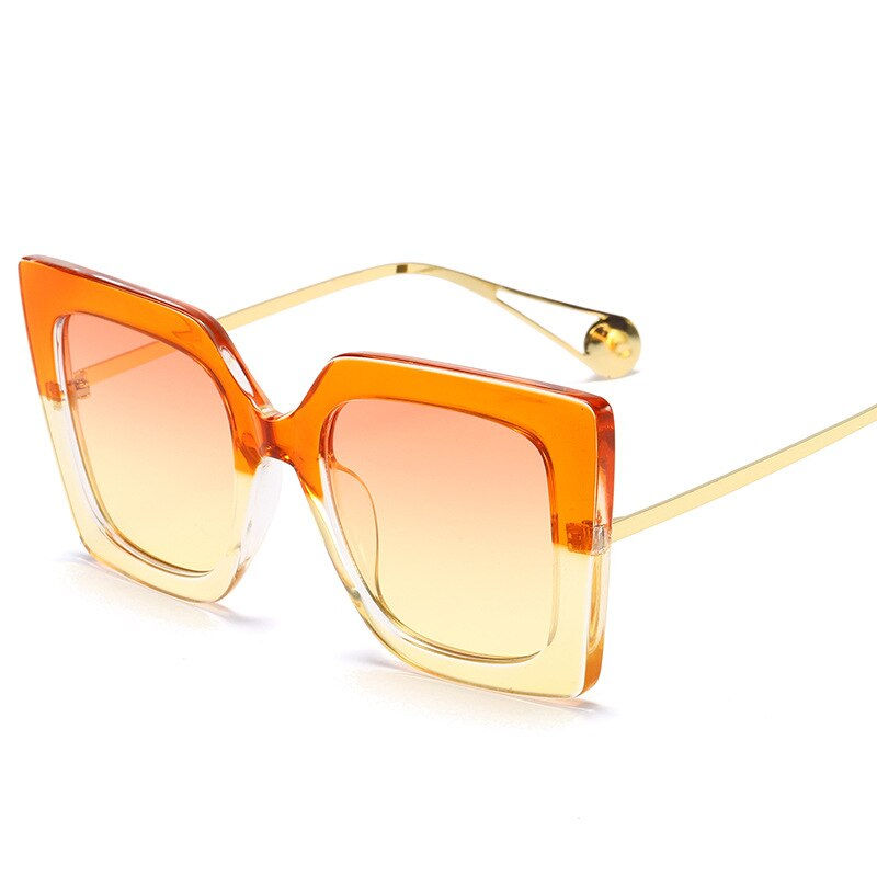 Thumbnail: Vintage Transparent oversized Square Glasses Clear Eyeglasses anti blue Light