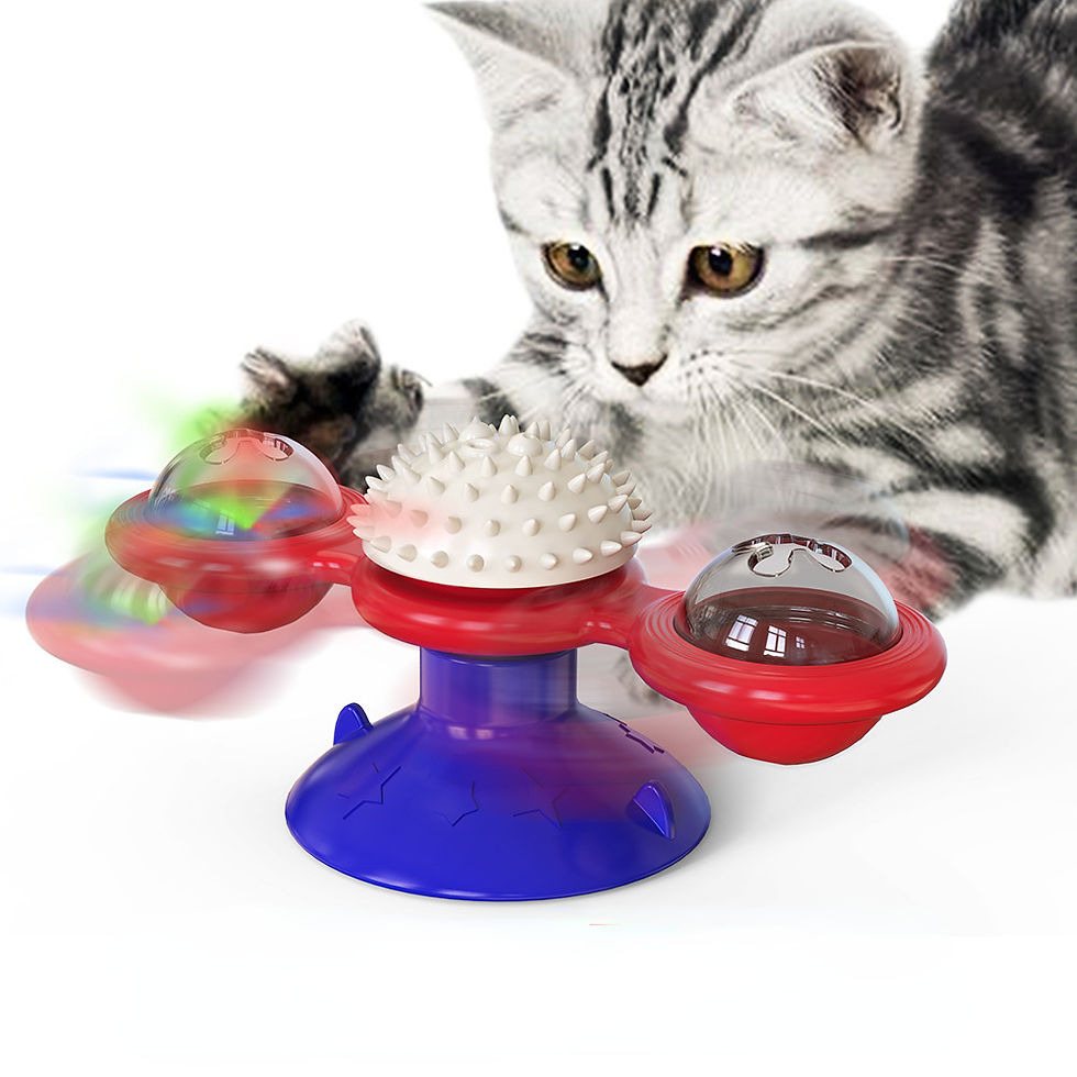 Thumbnail: Windmill Cat Toy Interactive Pet Toys for Cats Puzzle Cat Game Toy With Whirligi