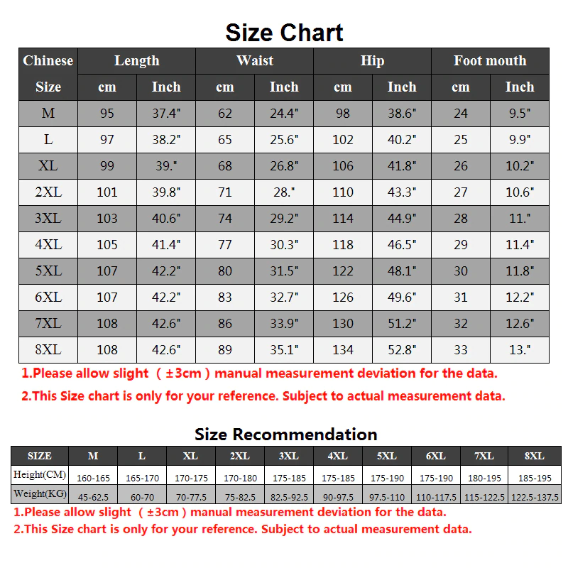 Thumbnail:  Classic Joggers Korean style Cargo Pants Hip Hop Streetwear Multi Pocket S-8XL