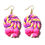 Thumbnail: Cute Children Lollipop Drop Earrings Jewelry Handmade  