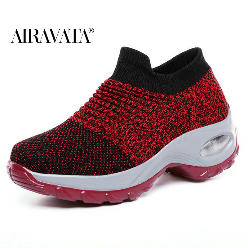 Thumbnail:  Casual Shoes Walking Shoes Fashion Knitted Casual Loafers Size 35-42