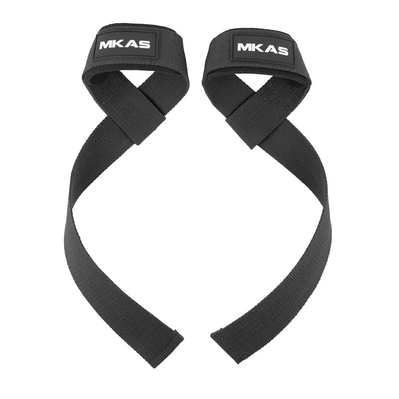Thumbnail: MKAS Weight lifting Wrist Straps Bodybuilding Non Slip Flex Gel Grip