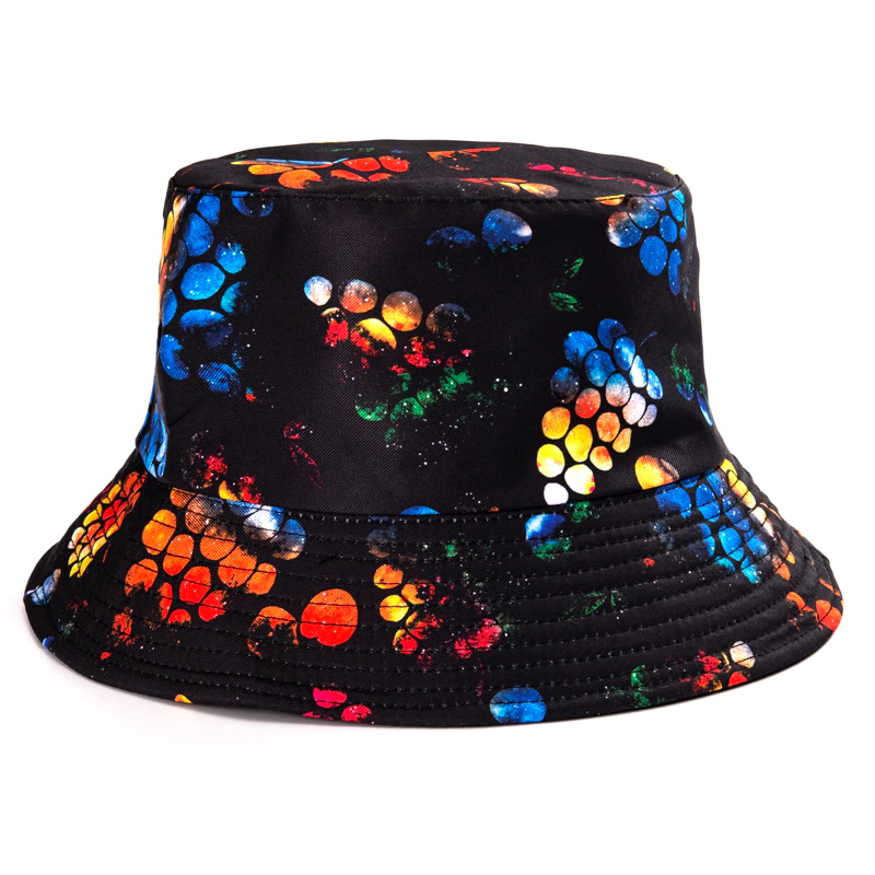 Thumbnail: Spring Summer Graffiti Cartoons Bucket Hat for Women Men Foldable Sun Hat