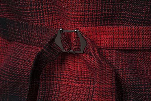 Thumbnail: Men's Classic Plaid Casual Suit Vest Shawl Collar Double Breasted V Neck Waistco