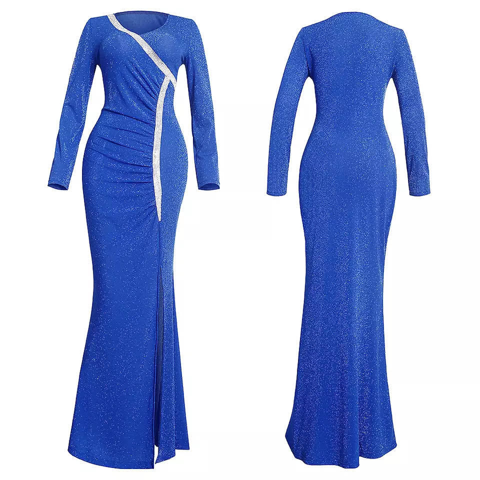 Thumbnail: African Slim Fit Sequin Party Dress
