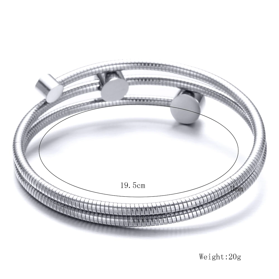 Thumbnail:  Fashion Wrap Jewelry Bracelet for Women High Quality Stainless steel Charm 