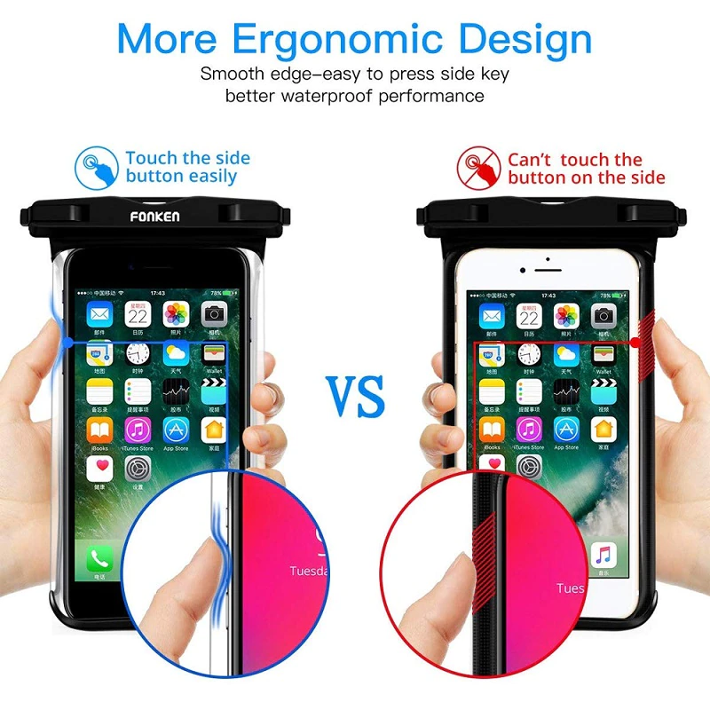 Thumbnail: Waterproof Phone Case For iPhone, Samsung, Dry Bag, can go Underwater 