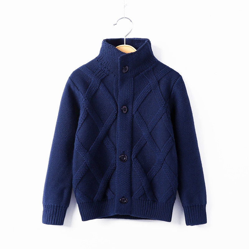 Thumbnail:  Knitted Cardigan Sweater Winter Warm Top Long Sleeve Casual Knitwear Outfit kid