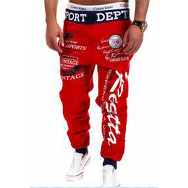 Thumbnail: Men's Sweatpants Hip Hop joggers' cargo pants men casual printing Streetwear 