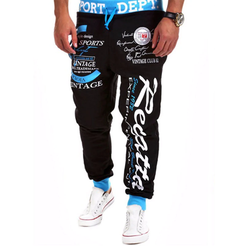 Thumbnail: Men's Sweatpants Hip Hop joggers' cargo pants men casual printing Streetwear 